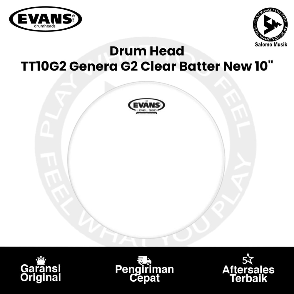Drumhead Evans TT10G2 Genera G2 Clear Batter 10 Inch