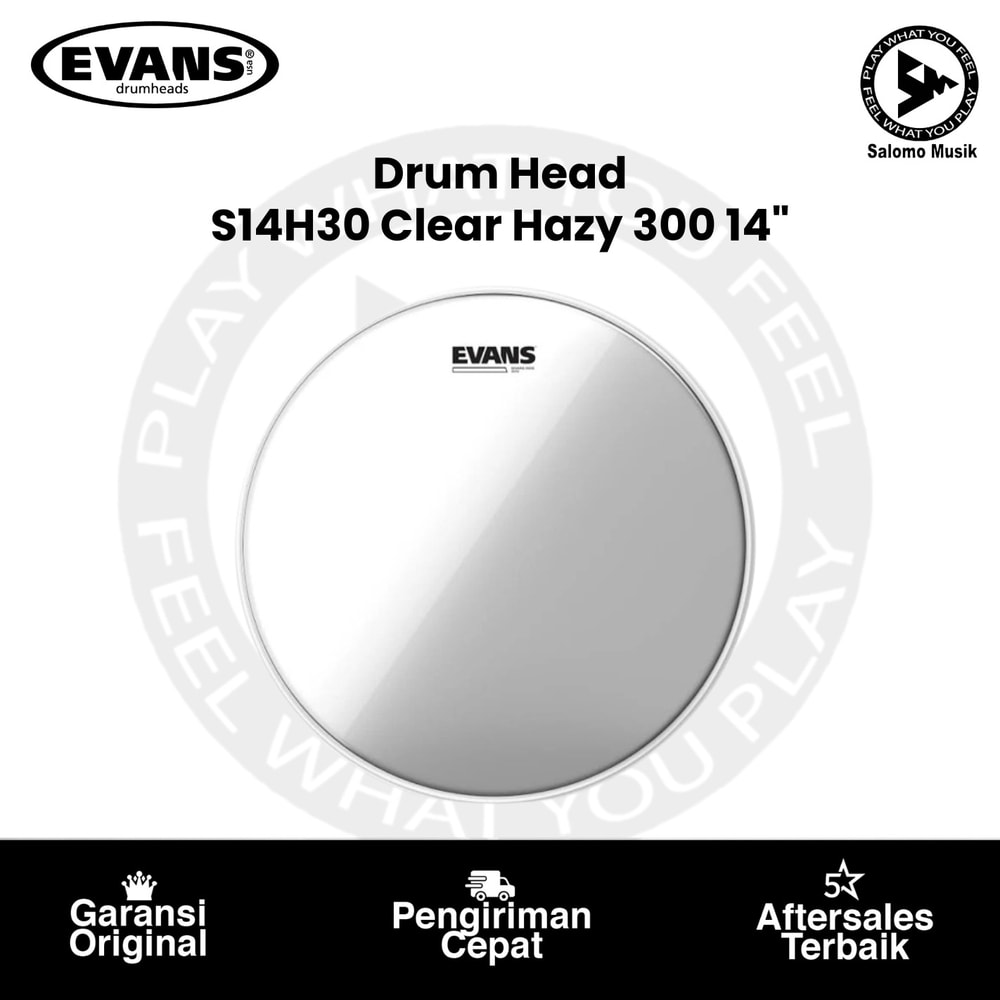 Drumhead EVANS S14H30 Clear Hazy 300 14 Inch