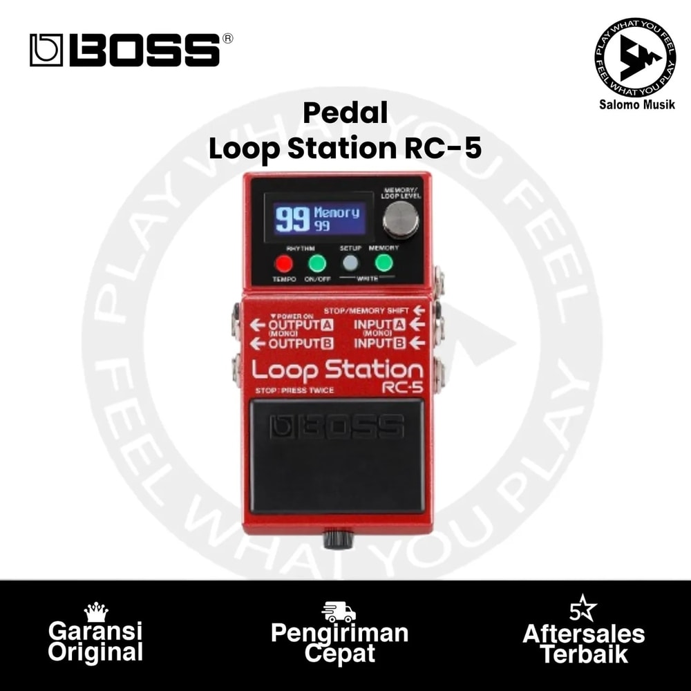 Pedal Effect BOSS RC-5 Loop Station Compact Phrase Recorder Pedal