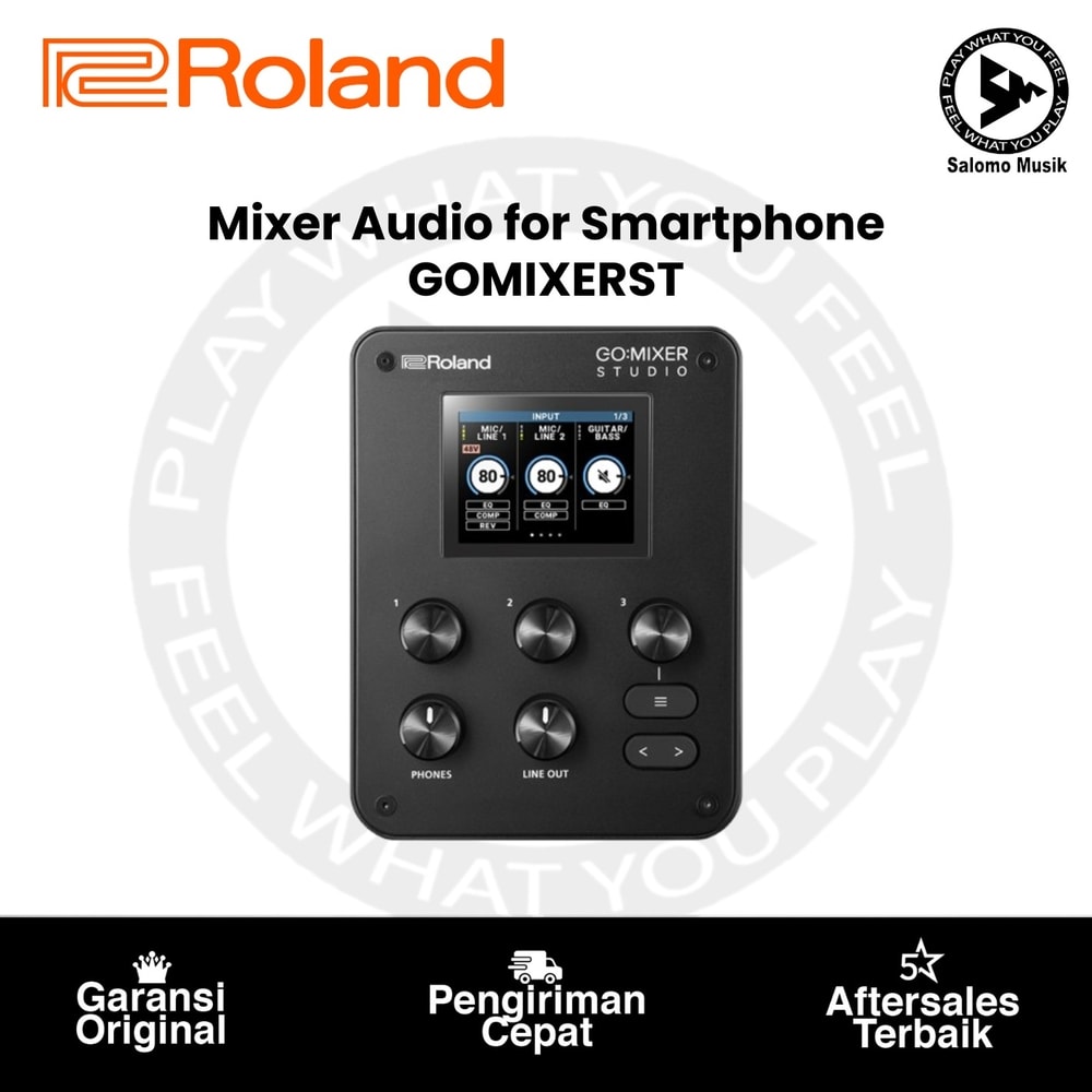 Mixer Audio for Smartphone Roland GO:MIXER STUDIO 12ch in, 6ch out USB Audio Mixer