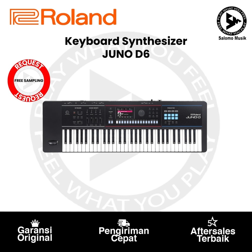 Keyboard Synthesizer Roland JUNO D6 61-Keys Original