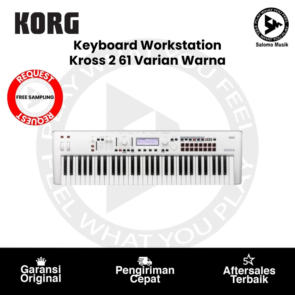 Keyboard Workstation Korg Kross 2 61 Workstation Controller White
