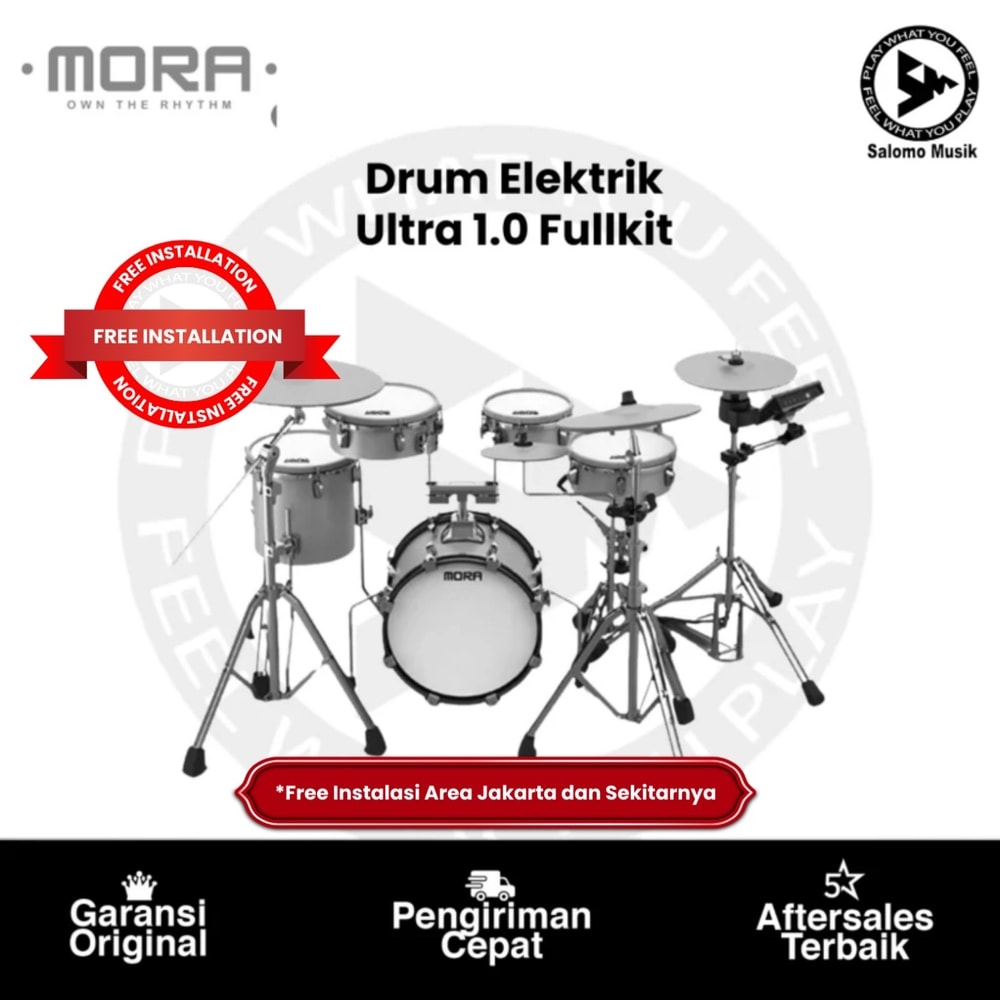 Drum Elektrik Mora Ultra 1.0 Fullkit Varian Warna Original