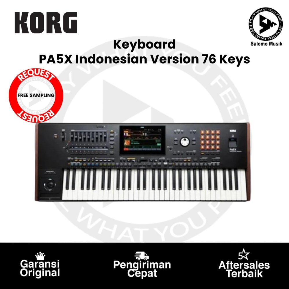 Keyboard Arranger Korg PA5X Indonesian Version 76 Keys Original
