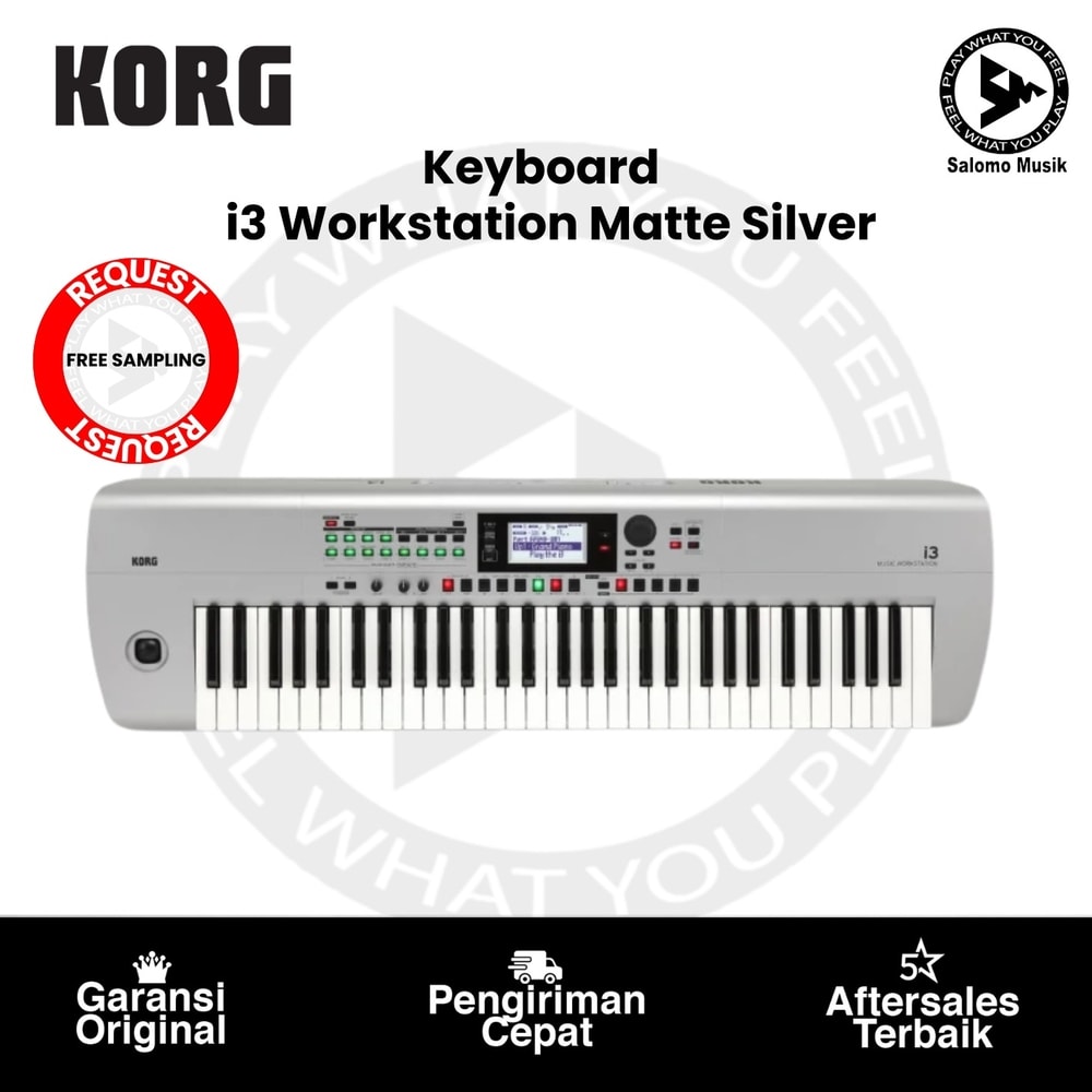 Keyboard Workstation Korg i3 Workstation Matte Silver