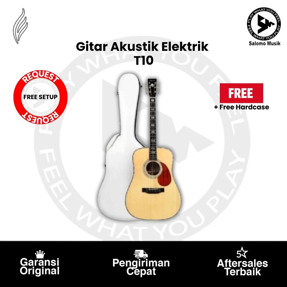 Gitar Akustik Elektrik Enya T10 Varian tipe + Free Hardcase