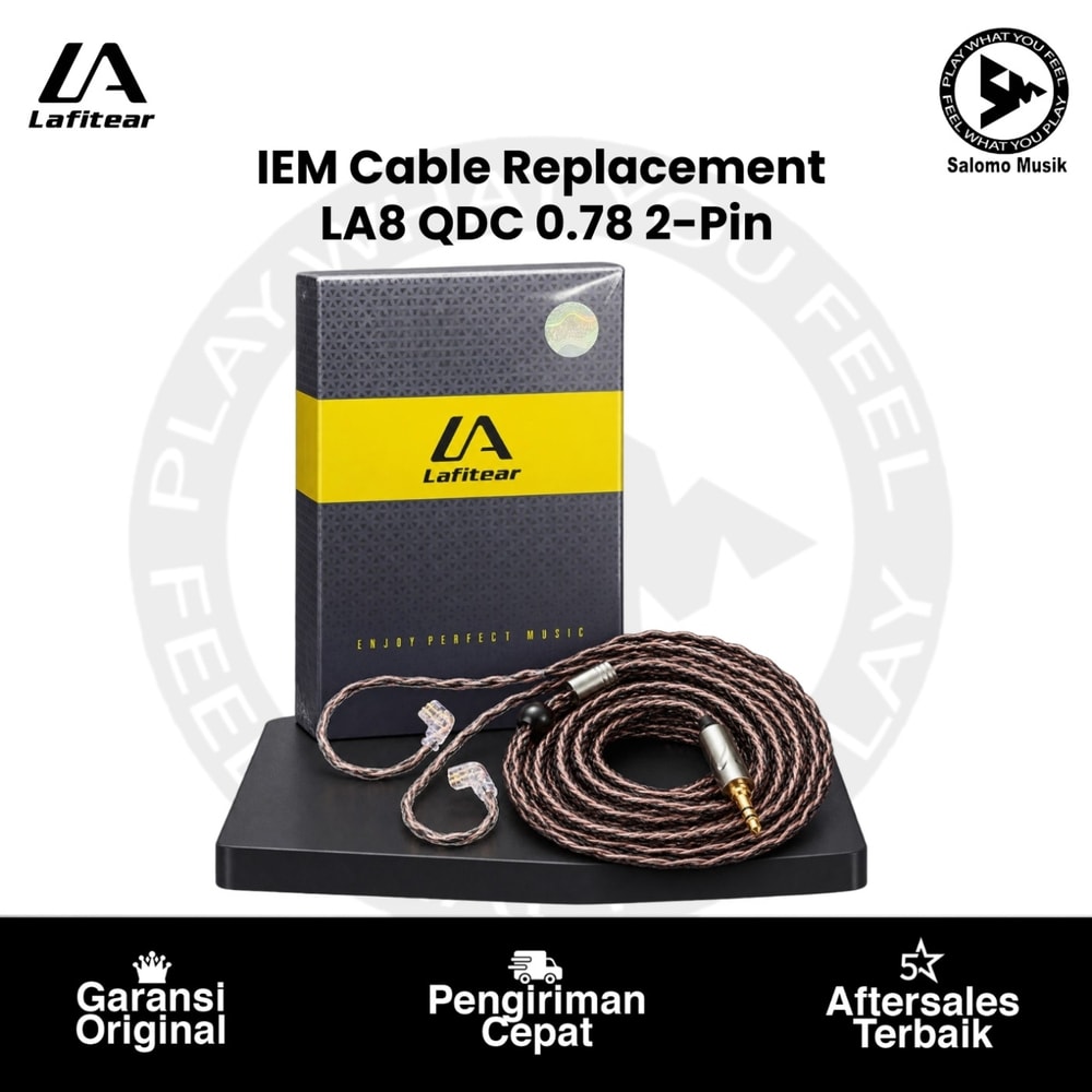 IEM Replacement Cable Lafitear LA8 QDC 0.78 2-Pin Type