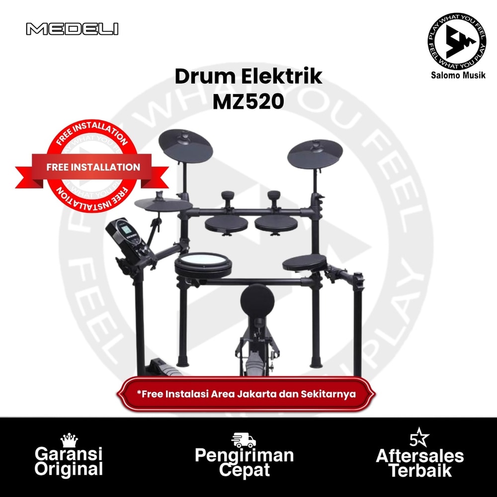 Drum Elektrik Medeli MZ520 Original