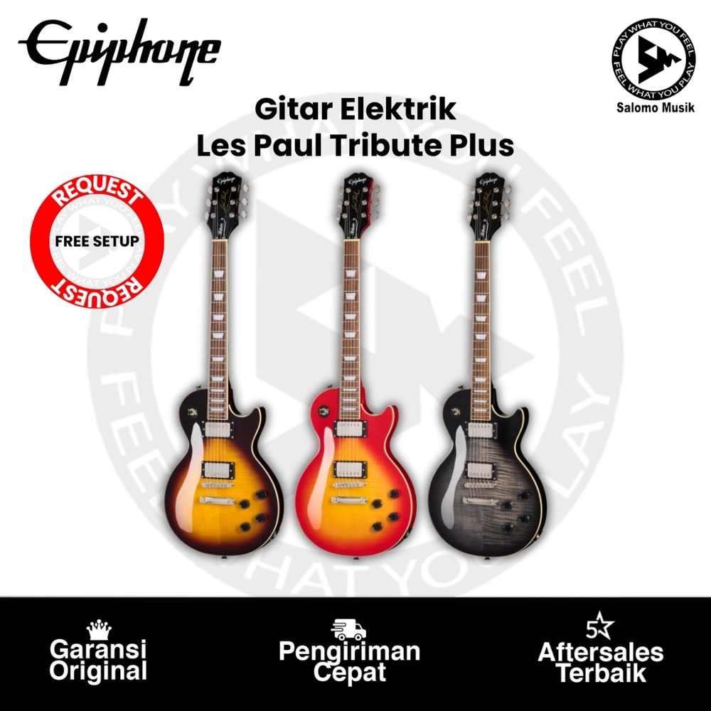 Gitar Elektrik Epiphone Les Paul Tribute Plus Varian Warna Original
