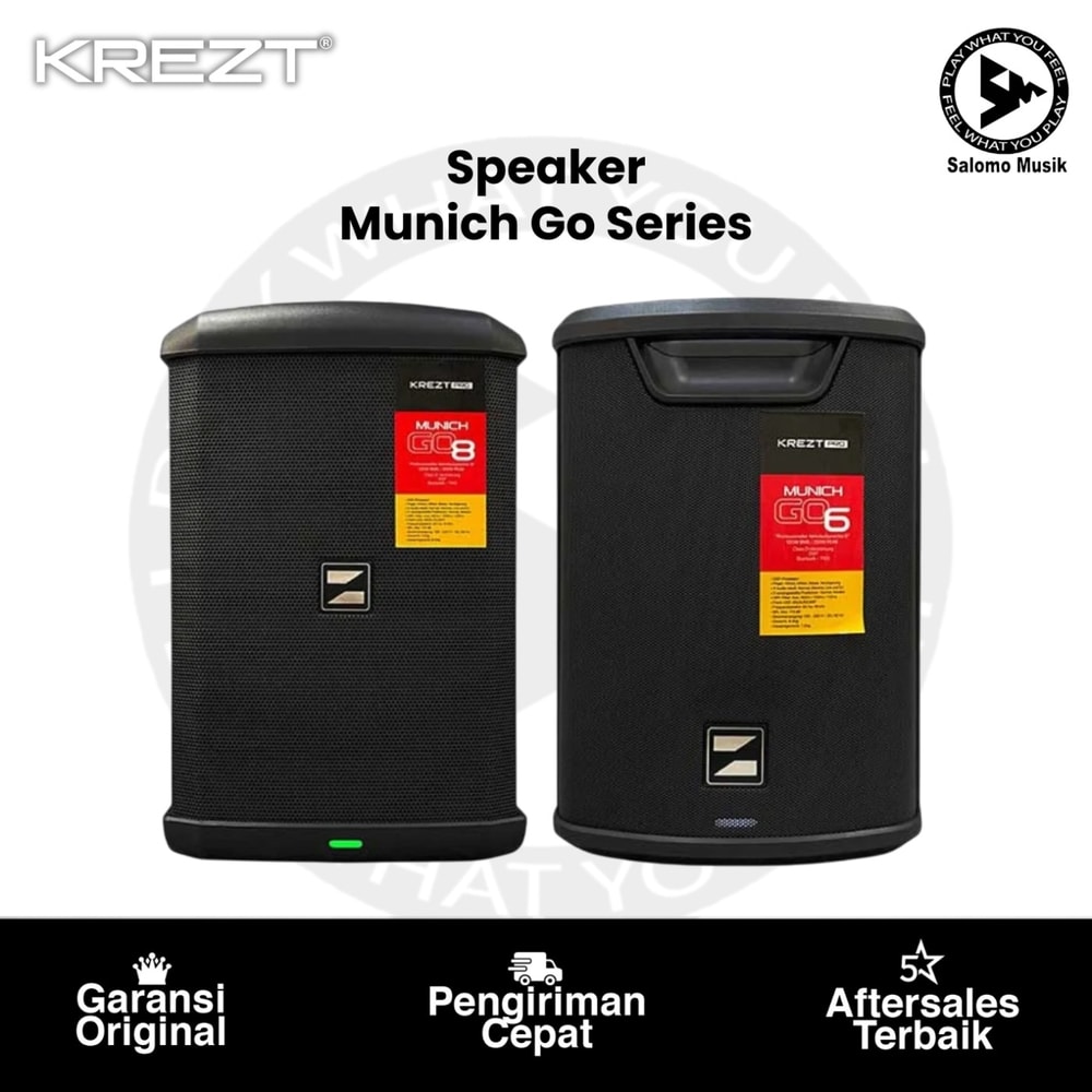 Speaker Portable KREZT Munich Go Series Portable Speaker System Varian Original