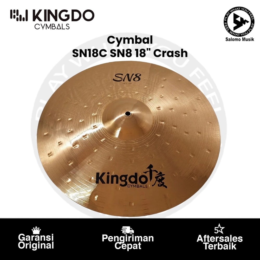 Cymbal Kingdo SN8 Series Varian Tipe & Ukuran Original