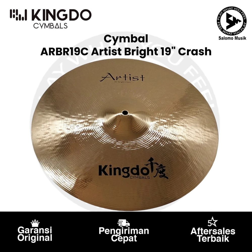 Cymbal Kingdo Artist Bright Series Varian Tipe & Ukuran Original