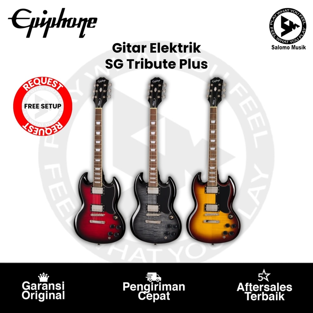 Gitar Elektrik Epiphone SG Tribute Plus Varian Warna Original