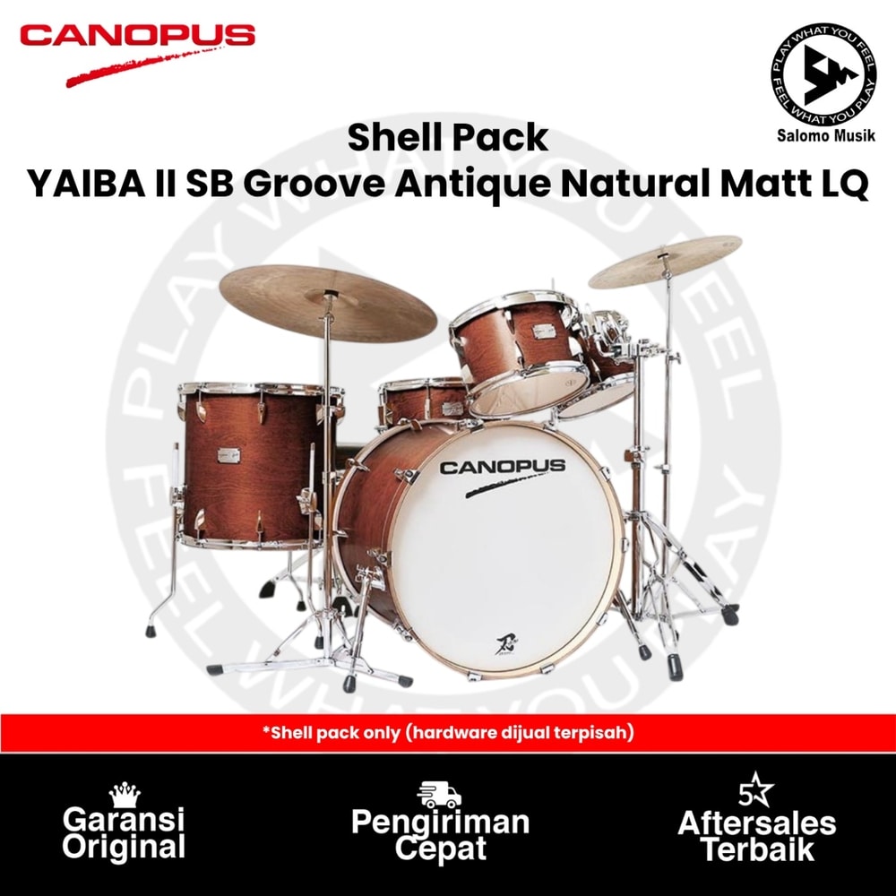 Shell Pack Canopus YAIBA II SB Groove Kit Antique Natural Matt Lacquer