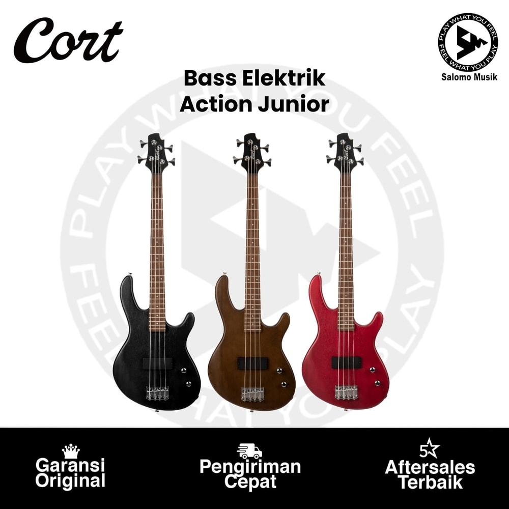 Bass Elektrik Cort Action Junior Varian Warna