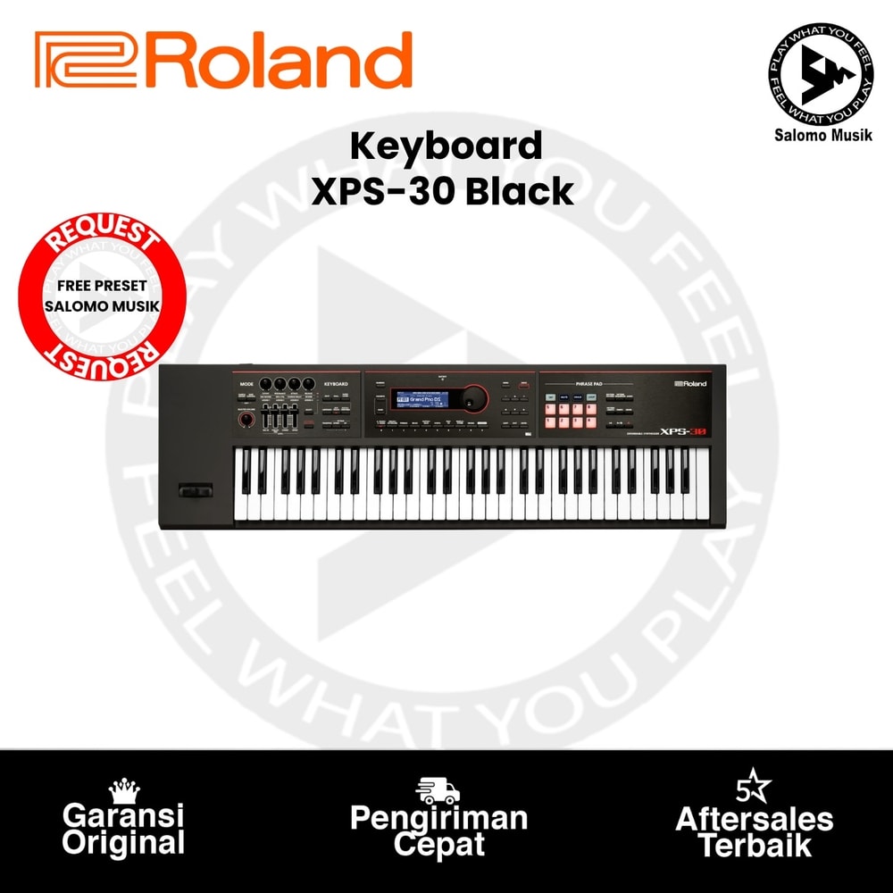 Keyboard Workstation Roland XPS30BK Expandable Synthesizer Black