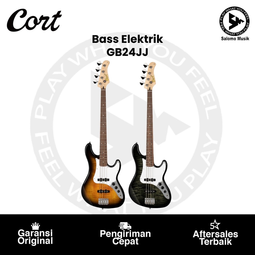 Gitar Bass Elektrik Cort GB24JJ Varian Warna