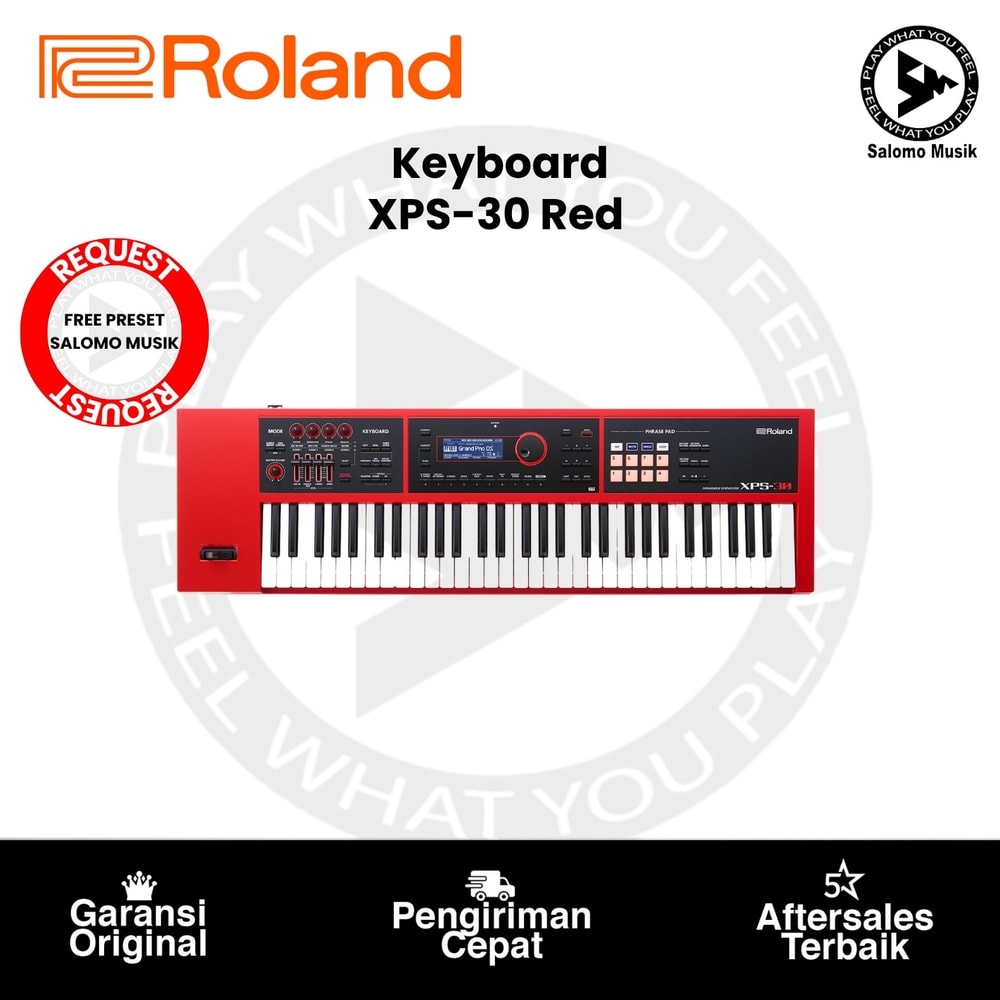 Keyboard Workstation Roland XPS-30RD Expandable Synthesizer Red