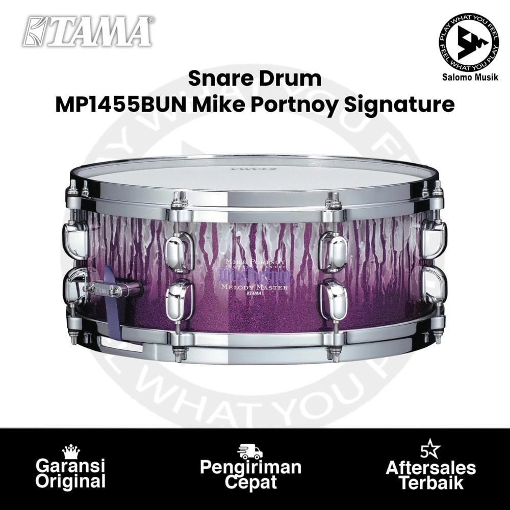 Snare Drum TAMA MP1455BUN 14"x5.5" Mike Portnoy Signature Limited Bubinga Dream Monster