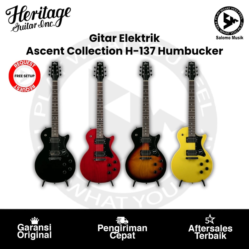 Gitar Elektrik Heritage Ascent Collection H-137 Humbucker Varian Warna