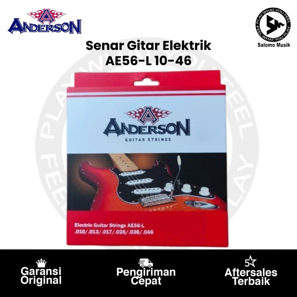 Senar Gitar Elektrik Anderson AE56-L 10-46