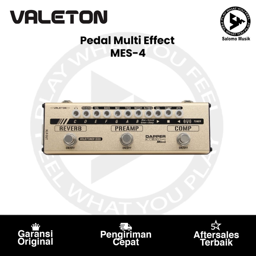 Pedal Multi Effect Valeton MES-4 Dapper Accoustic Mini