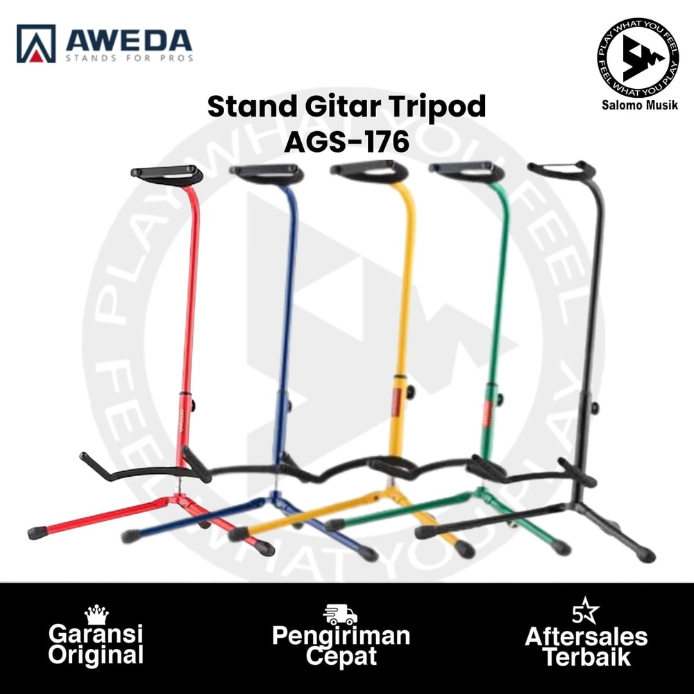 Stand Gitar Tripod AWEDA AGS-176 Varian Warna