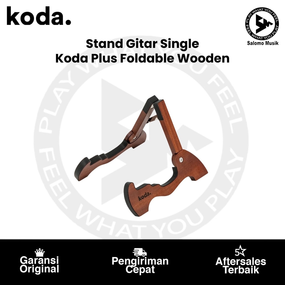 Stand Gitar Single Koda Plus Foldable Wooden Guitar Stand ONE
