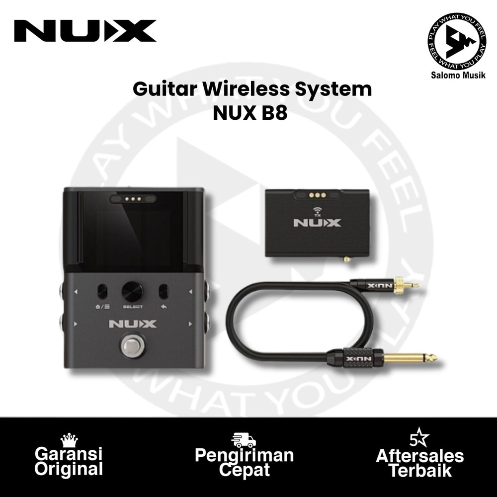 Guitar Wireless System  NUX B8 Professional 2.4GHz Guitar Wireless System Black