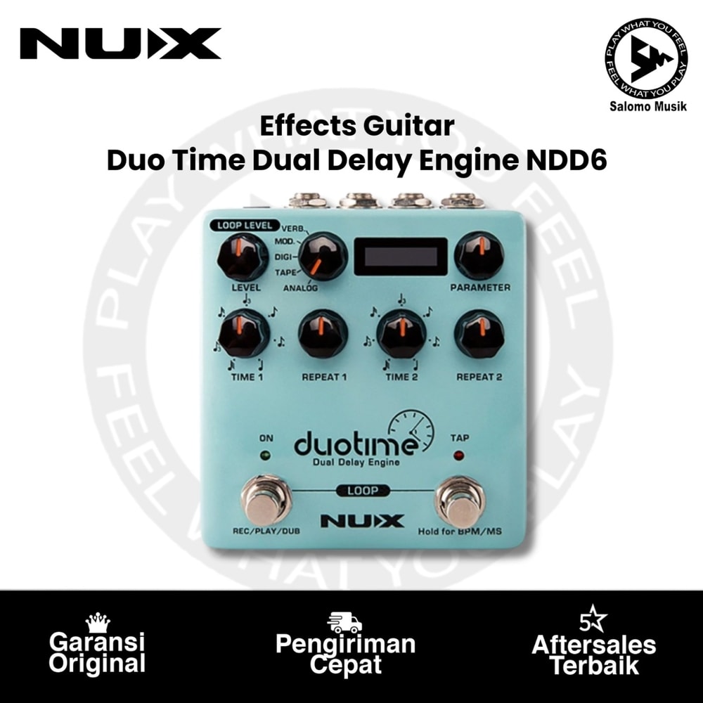 Pedal Effect NUX NDD-6 Duo Time Dual Delay Engine