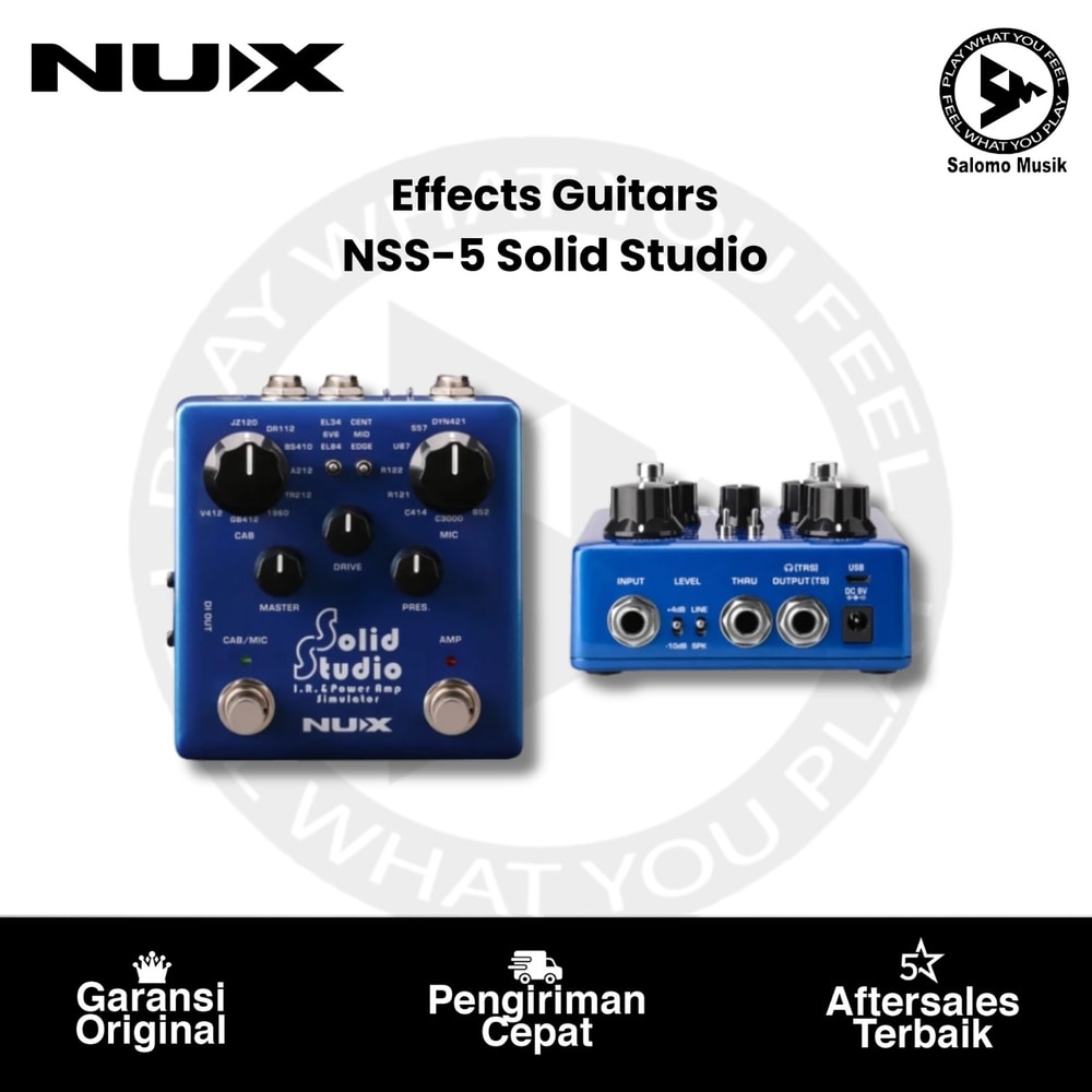 Pedal Effect NUX NSS-5 Solid Studio IR & Power Amp Simulator
