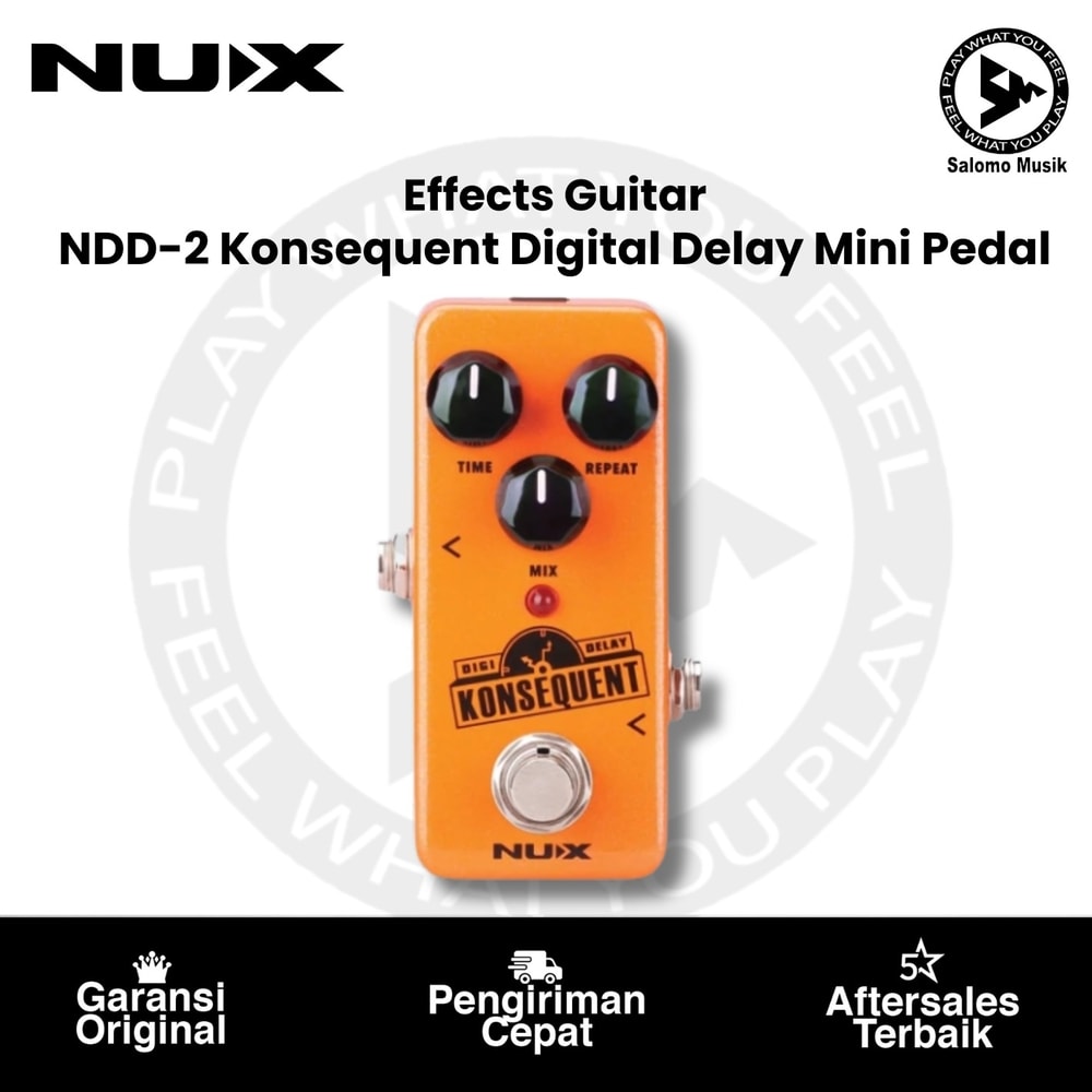 Pedal Effect NUX NDD-2 Konsequent Digital Delay Mini Pedal