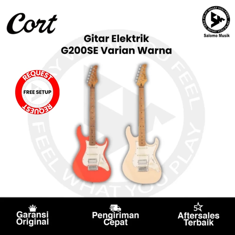 Gitar Elektrik Cort G200SE Varian Warna Original