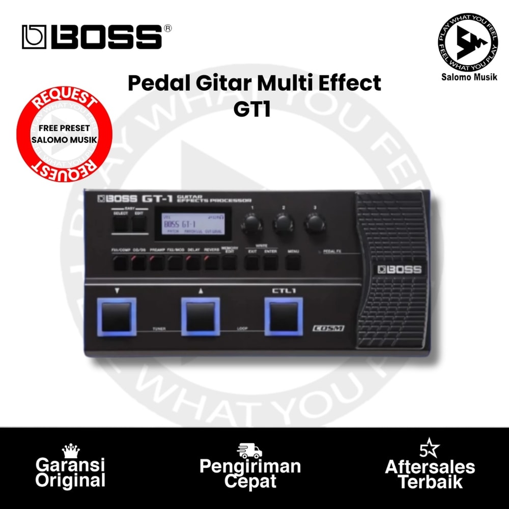 Pedal Multi Effect BOSS GT-1 Guitar Multi-effects Pedal