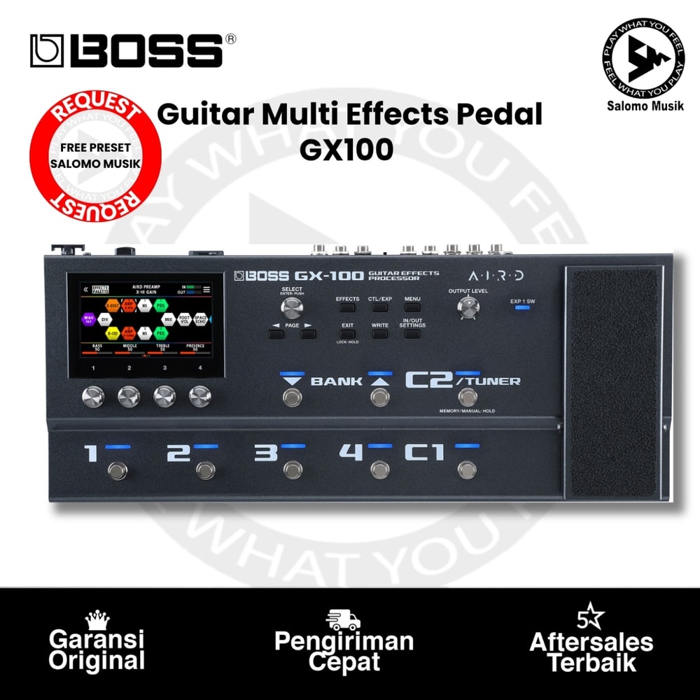 Pedal Multi Effect Gitar BOSS GX-100 Guitar Multi-effects Pedal