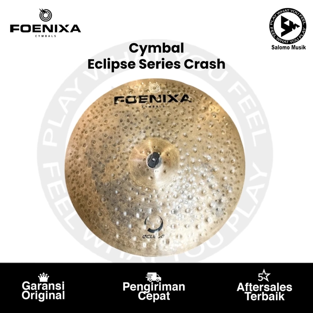 Cymbal FOENIXA Eclipse Series Crash Varian Ukuran Original