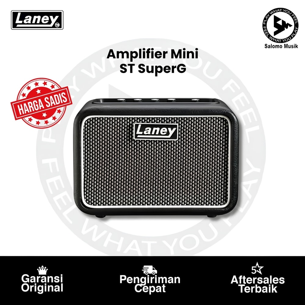 Amplifier Laney MINI-ST-SUPERG Battery Powered Stereo Guitar Amp with Smartphone Interface