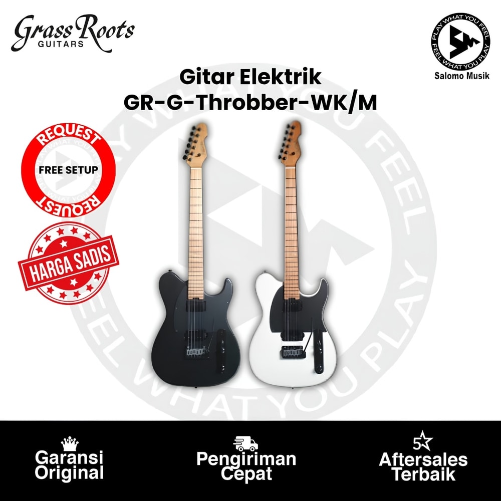 Gitar Elektrik Grass Roots GR-G-Throbber-WK/M by ESP Varian Warna