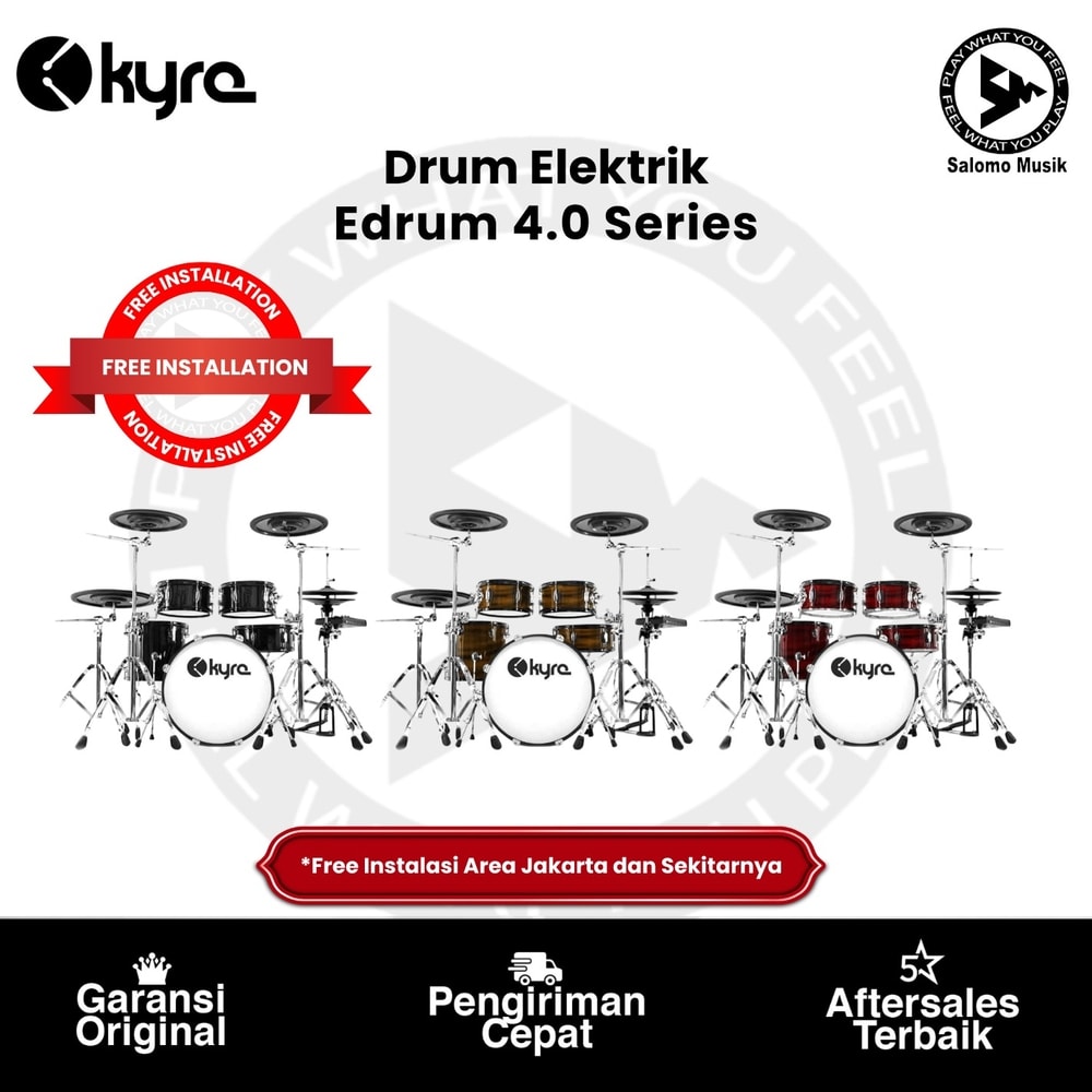 Drum Elektrik Kyre Edrum 4.0 Series Varian Warna