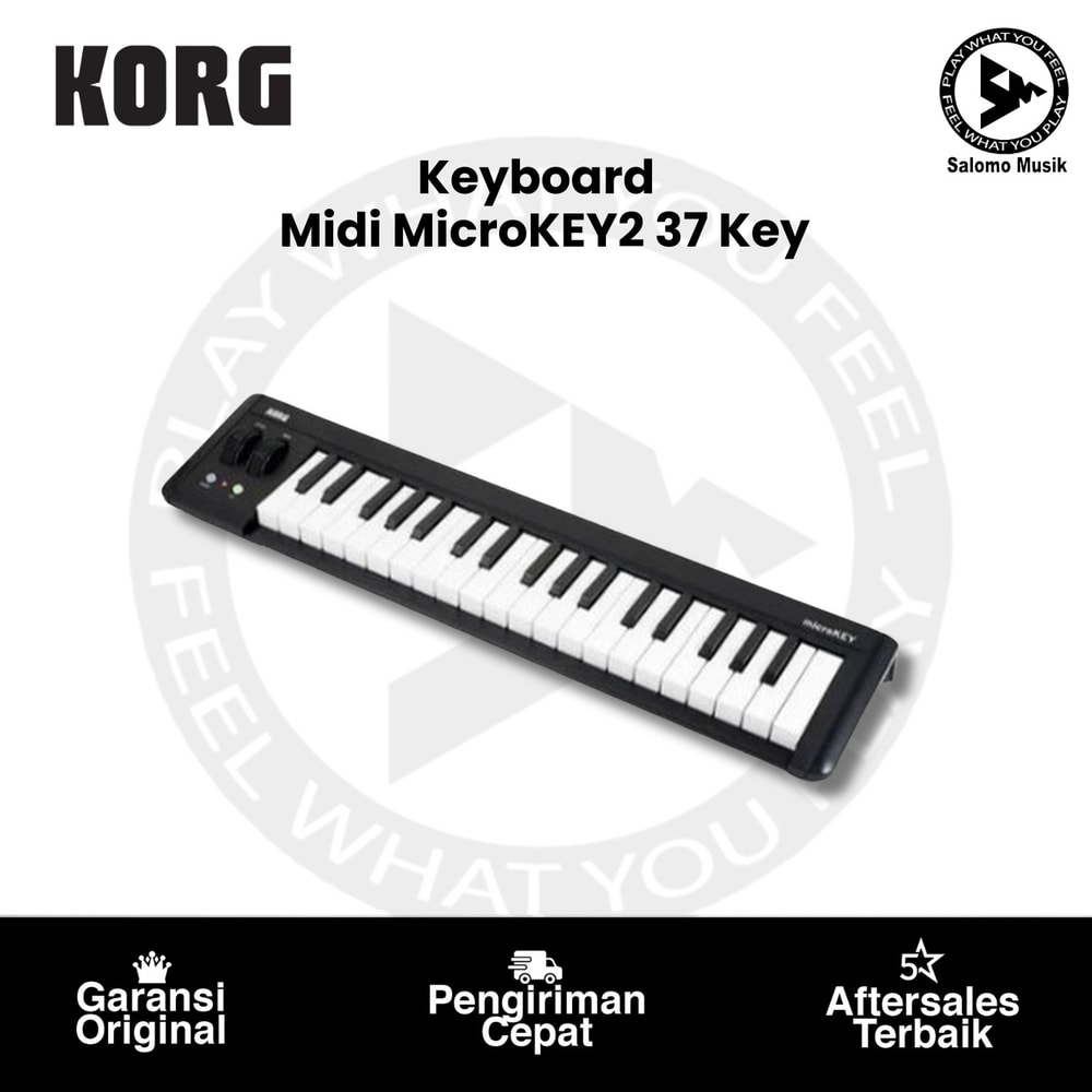 Keyboard Midi KORG microKEY2 37-Key Compact Midi Keyboard Controller
