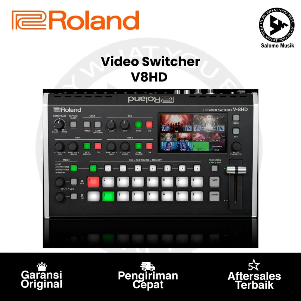 Video Switcher Roland V8HD Video Switcher 8 - Channel HD HDMI