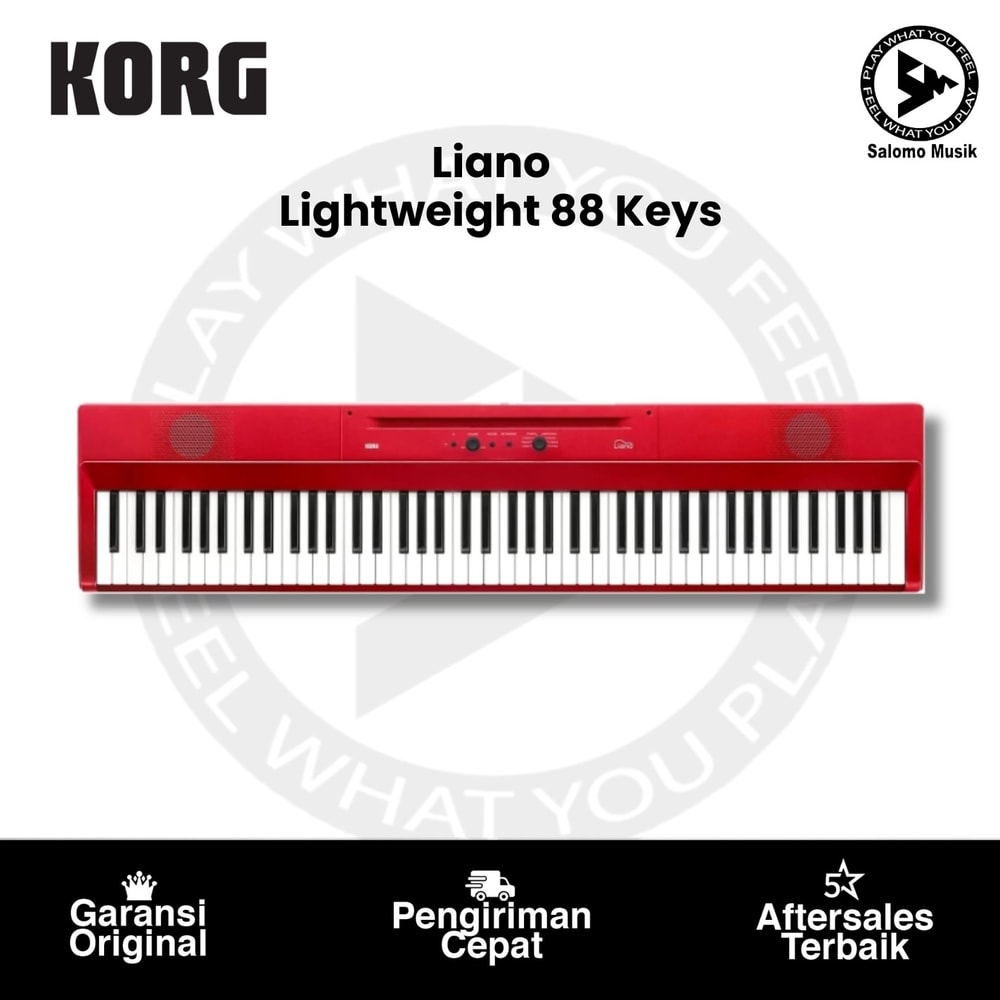 Keyboard KORG Liano Lightweight 88 Keys Limited Edition Red Original