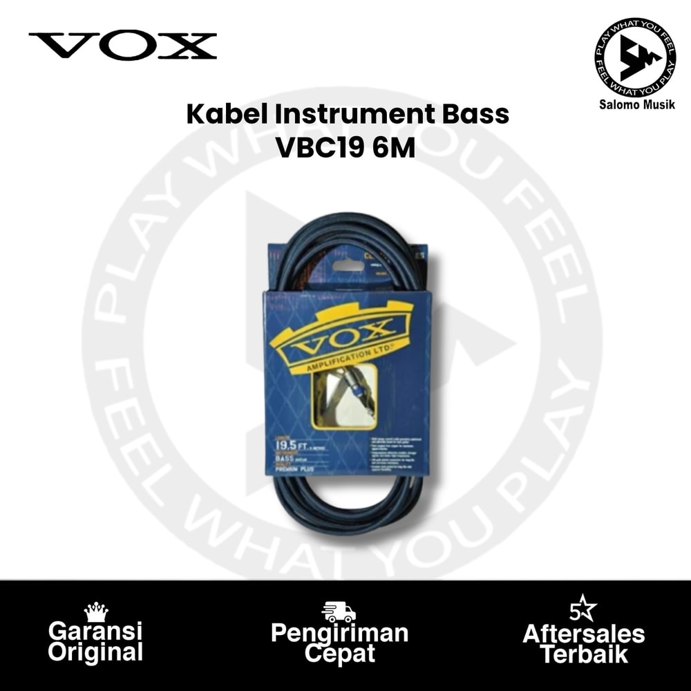 Kabel Instrumen VOX VBC19 Vintage Coil Class A 6 Meter