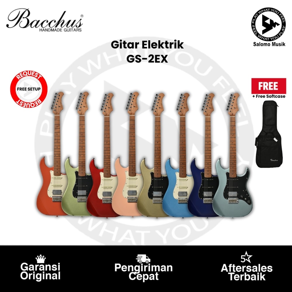 Gitar Elektrik Bacchus GS-2EX RSM/M Varian Warna