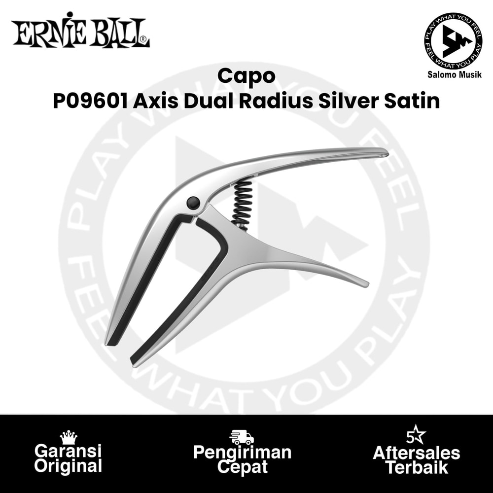 Capo Ernie Ball P09601 Axis Dual Radius Silver Satin