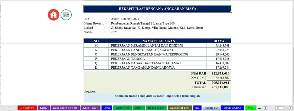 Contoh Rab Project Software Development Download Software RAB Acuan Standar Bidang Cipta Karya, Exarch xPro Terbaru