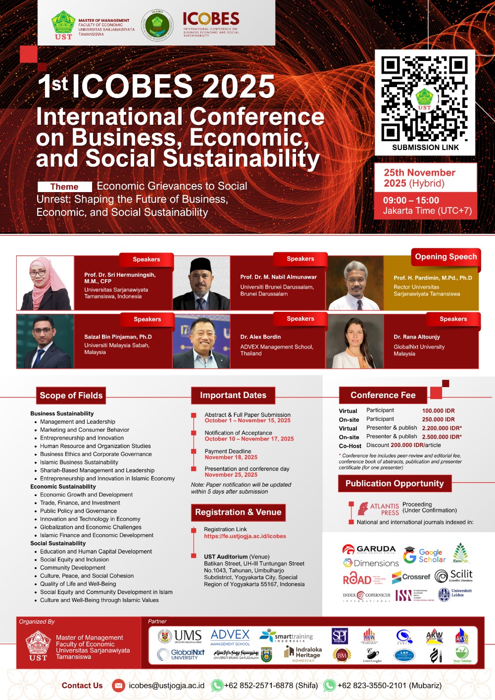 International Conference on Business, Economic, and Social Sustainability (ICOBES)
