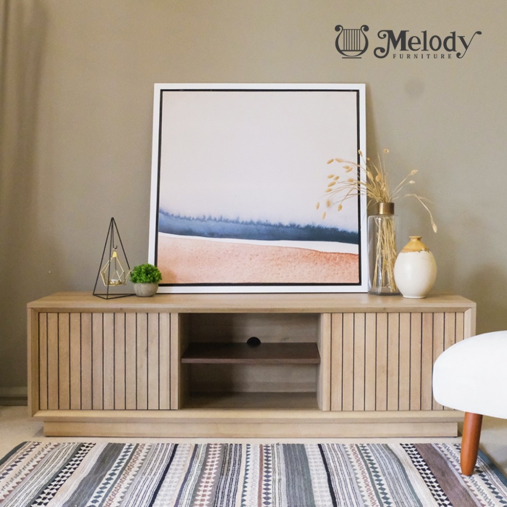 Meja TV RYUKI TV STAND RIVIERA Rustic Walnut