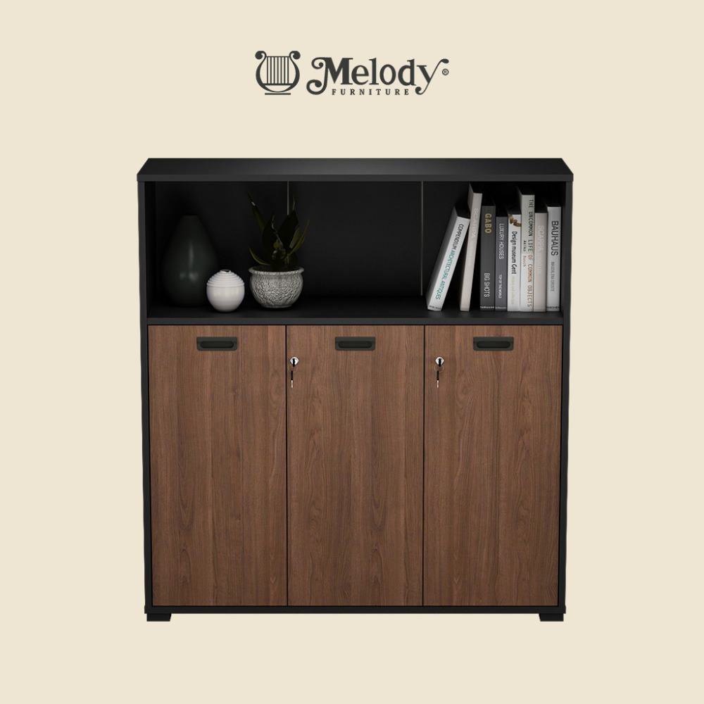 Buffet Sideboard Neo Alpha Storage 3D Brown-Blk