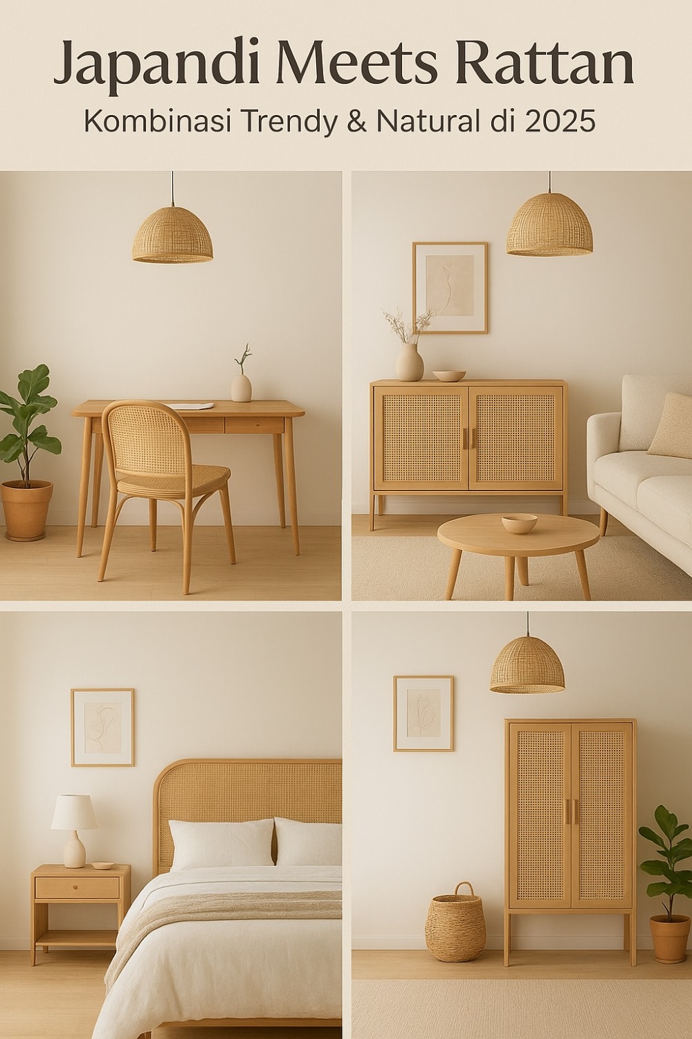 Japandi Meets Rattan: Kombinasi Trendy & Natural di 2025